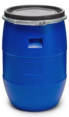 Produktbild von Garronda 60L Plastikfass Lebensmittelfass aus HDPE-Kunststoff Regentonne für Garten GD-0078, Blau