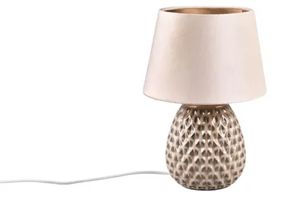 Immagine prodotto di Lampada da tavolo in Vetroceramica Ariana beige e oro 1xE27x60W Vetroceramica / gesso dimensioni: 35x24x24 cm IP20 RL