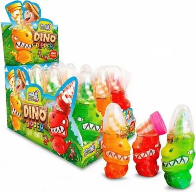 Produktbild von Sweet Flash Dino Dipper Lolly & Powder 12x50g