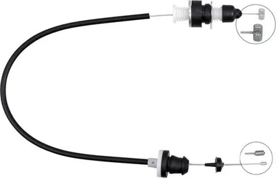 Produktbild von Gaszug Steuerung Drosselklappe 578 mm A.B.S. für u.a. FIAT DOBLO