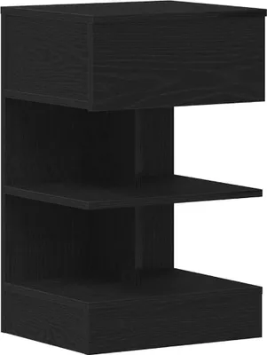 Obrázok produktu pre Nočný stolík Čierny dub 40 x 35 x 65 cm Kompozitné drevo