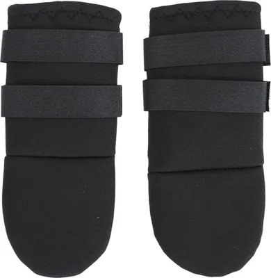 Produktbild von 2 Stück Gummi-Pfotenschutz, rutschfest, wasserdicht, Hundestiefel, verstellbare Fußabdeckung, weiche Schuhe für die Wundheilung, XL