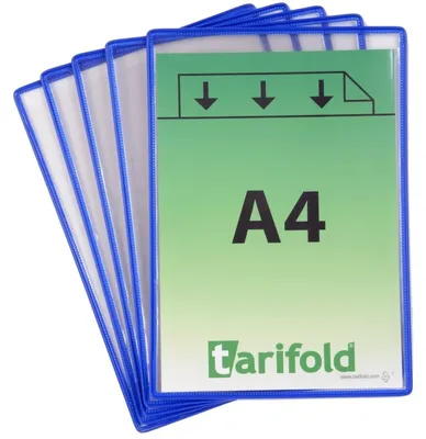 Produktbild von Tarifold Sichttafel - DIN A4 - blau - 5 Stück