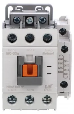 Image de Schütz 32A, 3 pôles, 15 kW, 24 V DC, 1Z1R, modèle MC-32a, 24 VDC, 1a1b
