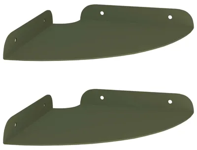 Produktbild von Schwebendes Regal mit Regal 2 pcs Olive Grün 18 x 18 x 2 cm