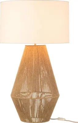 Produktbild von J-Line Tischlampe Striing Metall/Papier Naturell