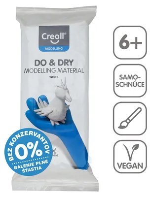 Obrázek produktu pro Samotvrdnoucí modelovací hmota Creall Do&Dry hypoalergenní 500 g - terakota