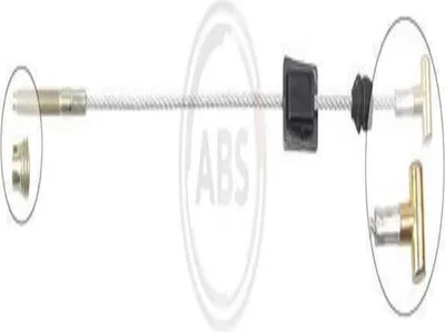 Produktbild von A.B.S. Handbremsseil Seilzug Feststellbremse für MAZDA 2 (DY) Vorne K12001