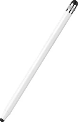 Produktbild von INF Universal Dual Tip kapazitiver Stift mit austauschbaren Silikonspitzen Weiß