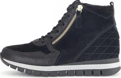 Produktbild von Gabor Damen Schnürstiefeletten 42166-3.5, 42166-4, 42166-4.5, 42166-5, 42166-5.5, 42166-6, 42166-6.5, 42166-7, 42166-7.5, 42166-8 GAB-56-455 schw(Flausch/gold) 7