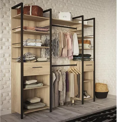 Produktbild von Kleiderschrank Schranksystem Schlafzimmerschrank Regal Schrank "Roseville I"