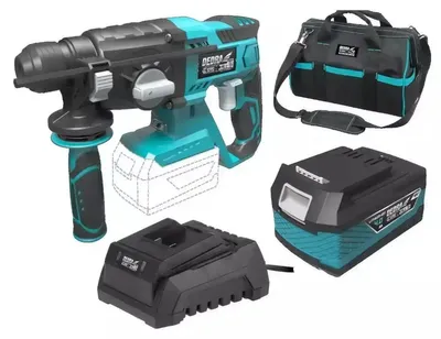 Immagine prodotto di Kit Di Utensili A Batteria 18V, Trapano A Percussione Dedra Sas+All Ded7017, Batteria 4,0Ah, Caricabatterie, Borsa 16