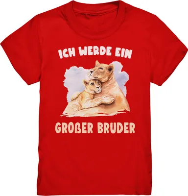 Produktbild von Tiger Großer Bruder T-Shirt – Red / 134/146 (9-11)
