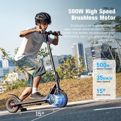 Produktbild von Roller – Elektrischer Roller – E-Scooter – Klappbar – mit Scheinwerfern – Rückleuchten – 36V – Ladegerät