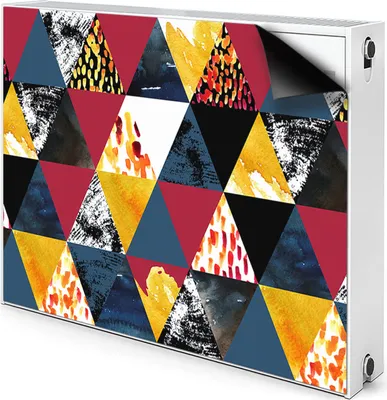 Produktbild von Magnet Verkleidung Abdeckung Heizkörperabdeckung Heizkörperabdeckung 90x60 cm  - Mosaik, mit Dreiecke