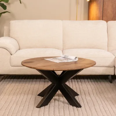 Produktbild von LABEL51 Couchtisch Otis – Natur – Mangoholz – 80 cm