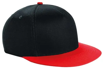 Obrázok produktu pre Beechfield – „Original“ snapback čiapka s plochým šiltom FK1613 (jednotná veľkosť) (čierna)