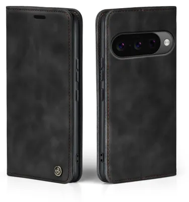 Produktbild von Handy Hülle für Google Pixel 10 Klapphülle Bookcase Flip Cover Handy Tasche Etui Farbe: Schwarz