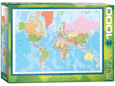 Obrázok produktu pre Puzzle 1000 Modern Map of the World 6000-1271