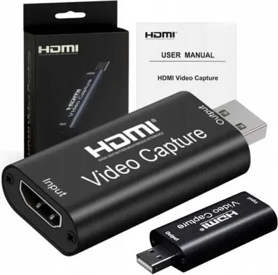 Image de Carte d'acquisition vidéo - Carte de capture HDMI - USB 2.0 - Full HD 1080p - pour PC portable - Windows Mac - Plug and Play