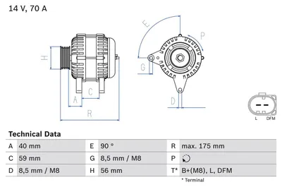 Produktbild von BOSCH 0 986 042 600 Generator x