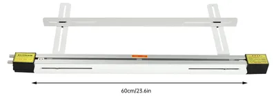 Immagine prodotto di Macchina piegatrice per acrilico - Macchina per termoformatura di plastica/PVC - Lunghezza di lavoro: 60 cm - Potenza: 1000 W - Tensione: 110–240 V - Con supporto - Realizzata in lega di alluminio - Colore: grigio
