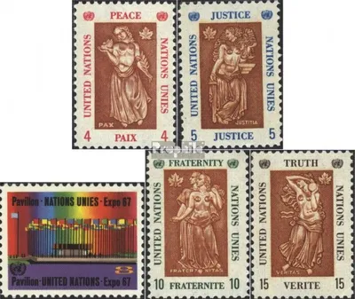 Produktbild von Briefmarken UNO - New York 1967 Mi 180-184 (kompl.Ausg.) postfrisch EXPO67
