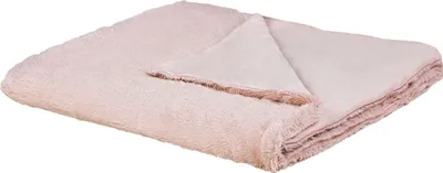 Produktbild von BELIANI Tagesdecke Rosa 180 x 200 cm Polyester Zweiseitig für Schlafzimmer für Wohnzimmer