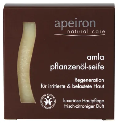 Produktbild von Apeiron Pflanzenöl-Seife Amla Bio – Regeneration für Haut, Bio 100g