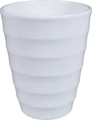 Produktbild von INNA-Glas Keramik Orchideen-Blumentopf, Ø14cm, 17cm, weiß - Übertopf/Orchideenvase