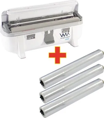 Obrázek produktu pro Speciální nabídka: Dávkovač Wrapmaster 3000 a 3 x 300 m potravinářské fólie