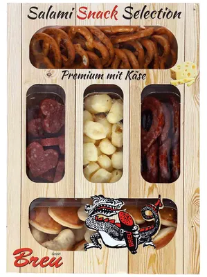 Produktbild von Breu Salami Snack Selection Premium mit Käse 80g