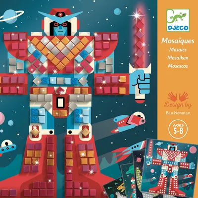 Produktbild von Djeco Mozaic Djeco, Im Weltraum – Lern- und interaktives Spiel für Kinder