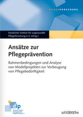 Produktbild von Ansätze zur Pflegeprävention