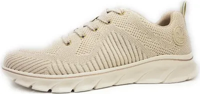Immagine prodotto di Rieker Knitup 183: Scarpe da ginnastica basse da donna, modello sportivo con lacci, color beige