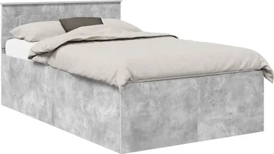 Immagine prodotto di Struttura del letto con testiera Grigio cemento 120 x 190 cm