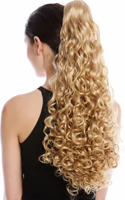 Produktbild von WIG ME UP Zopf Pferdeschwanz lockig voluminös lang Goldblond 9563B-V-24B