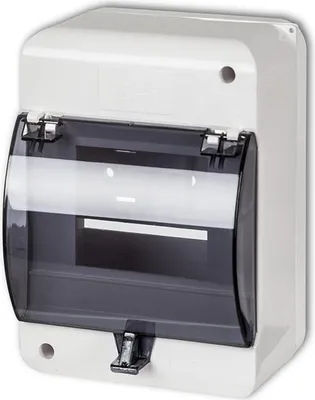 Produktbild von Modularer Aufputzverteiler 1x 5 ohne Klemmenblock mit Klappe IP30 OB-5K Karlik