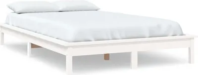Immagine prodotto di vidaXL Letto in legno massiccio bianco 150x200 cm pino