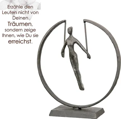 Zdjęcie produktu dla Gilde Skulptur, "Gymnast", Fraumotiv, Eisen, braun, VE 1, L. 6 cm, B. 20 cm, H. 21 cm 84223 4063387842232