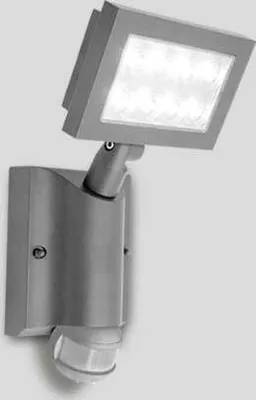 Produktbild von Außenleuchte Lutec Nevada LED Außenlampe 8W IP54 Sensor Wandleuchte Grau