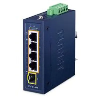 Produktbild von PLANET Industrial 4-Port PoE + 1-Port SFP          IGS-514PT