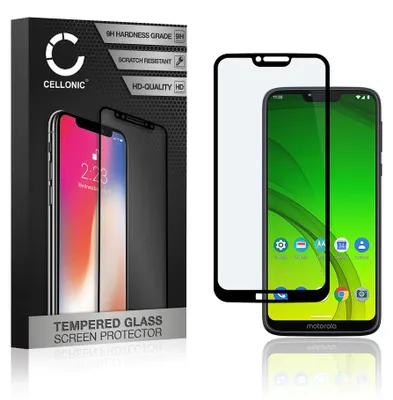 Image de Protection d'écran en verre compatible avec Motorola Moto G7 Power (3D Full Cover résistance 9H 0,33mm Full Glue) smartphone téléphone portable GSM