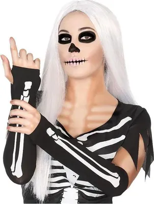 Produktbild von Atosa Halloween-handschuhe Schwarz  Schwarz One Size