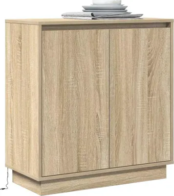Produktbild von "im Sonderangebot" LED-Sideboard Sonoma-Eiche 71x34,5x75 cm Holzwerkstoff DEMöbel 1188943
