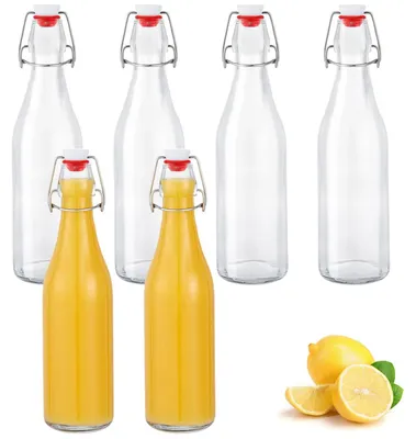 Produktbild von Set mit 6 Glasflaschen à 500 ml mit Bügelverschluss