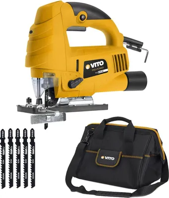 Image de Scie sauteuse 570W + 5 lames bois + Sacoche à outils VITO