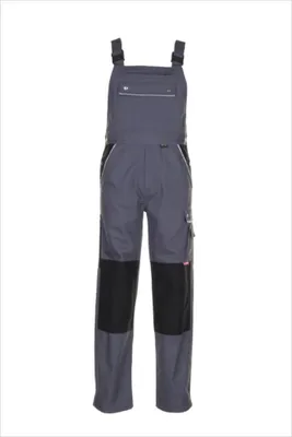Produktbild von Planam Latzhose Canvas 320 Gr. 64 grau/schwarz