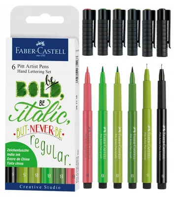 Obrázok produktu pre FABER-CASTELL Tuschestift Pitt Artist Pen Lettering 6x