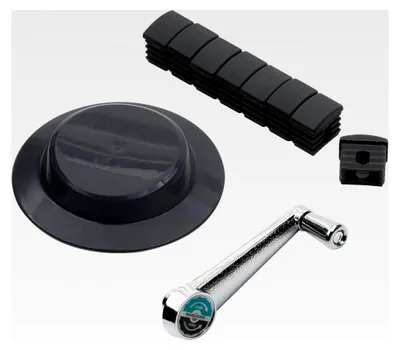 Produktbild von Ersatzteil-Set für interpara Sonnenschirme, 8 Endkappen, 1 Abdeckkappe, 1 Kurbel, Anthrazit